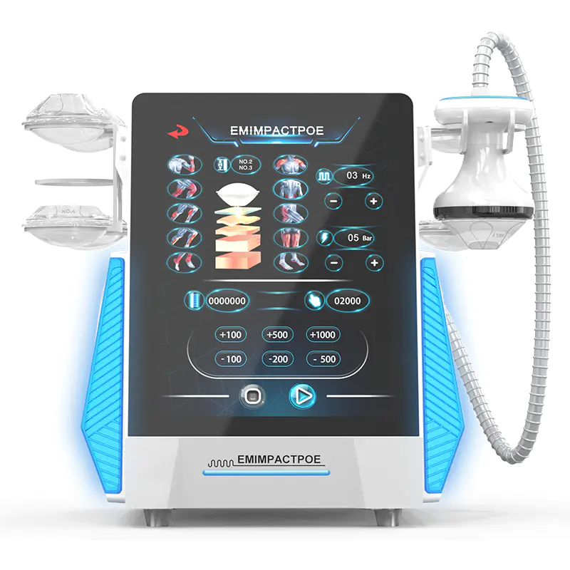 Qual é o princípio da máquina de terapia de ondas de choque no tratamento da dor óssea?